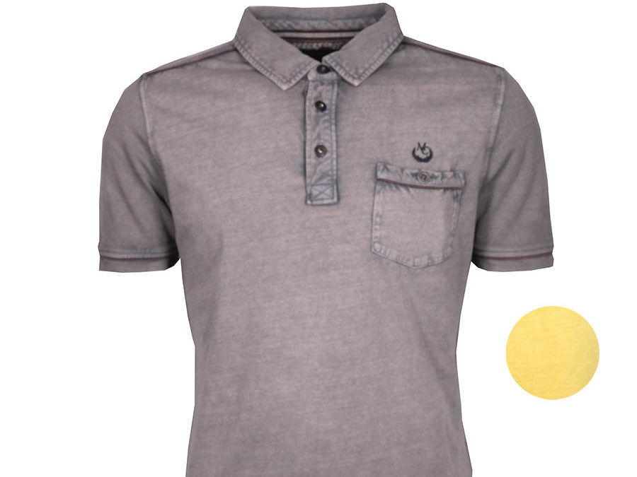 Poloshirt in Grau oder Gelb